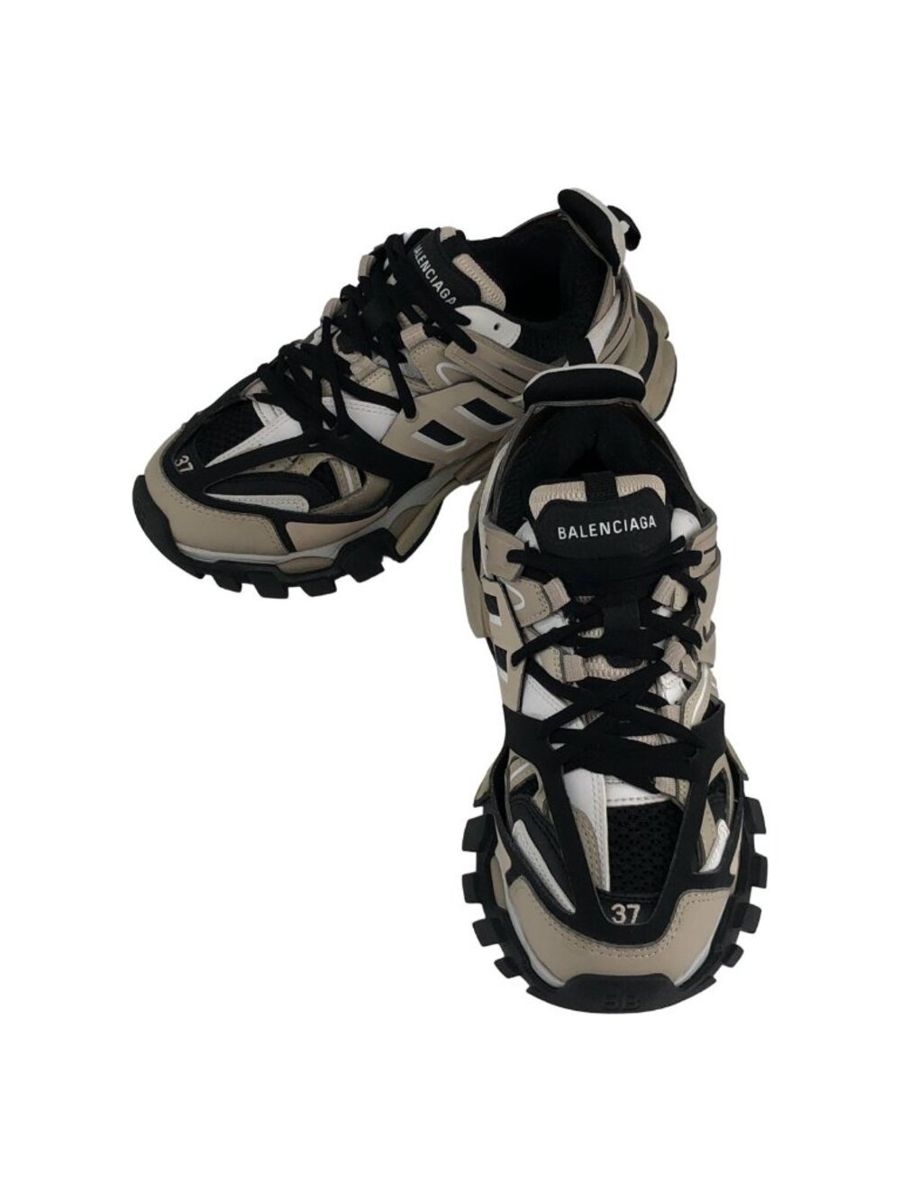 Balenciaga Track Sneakers Black Beige